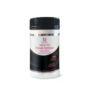 Nxgen Grass Fed Female Optimise Beef Organs (Mammary, Uterus, Ovary, Fallopian Tube, Marrow, Liver) 500mg 160 Capsules